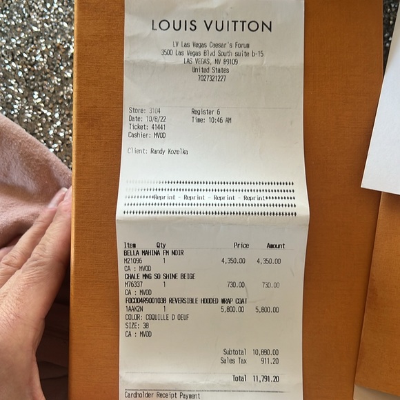 Reversible Mahina Monogram Wrap Coat 38 - Picture 7 of 11